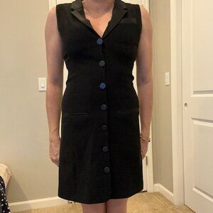 ZAPA tuxedo/Blazer black sleeveless dress size 38.